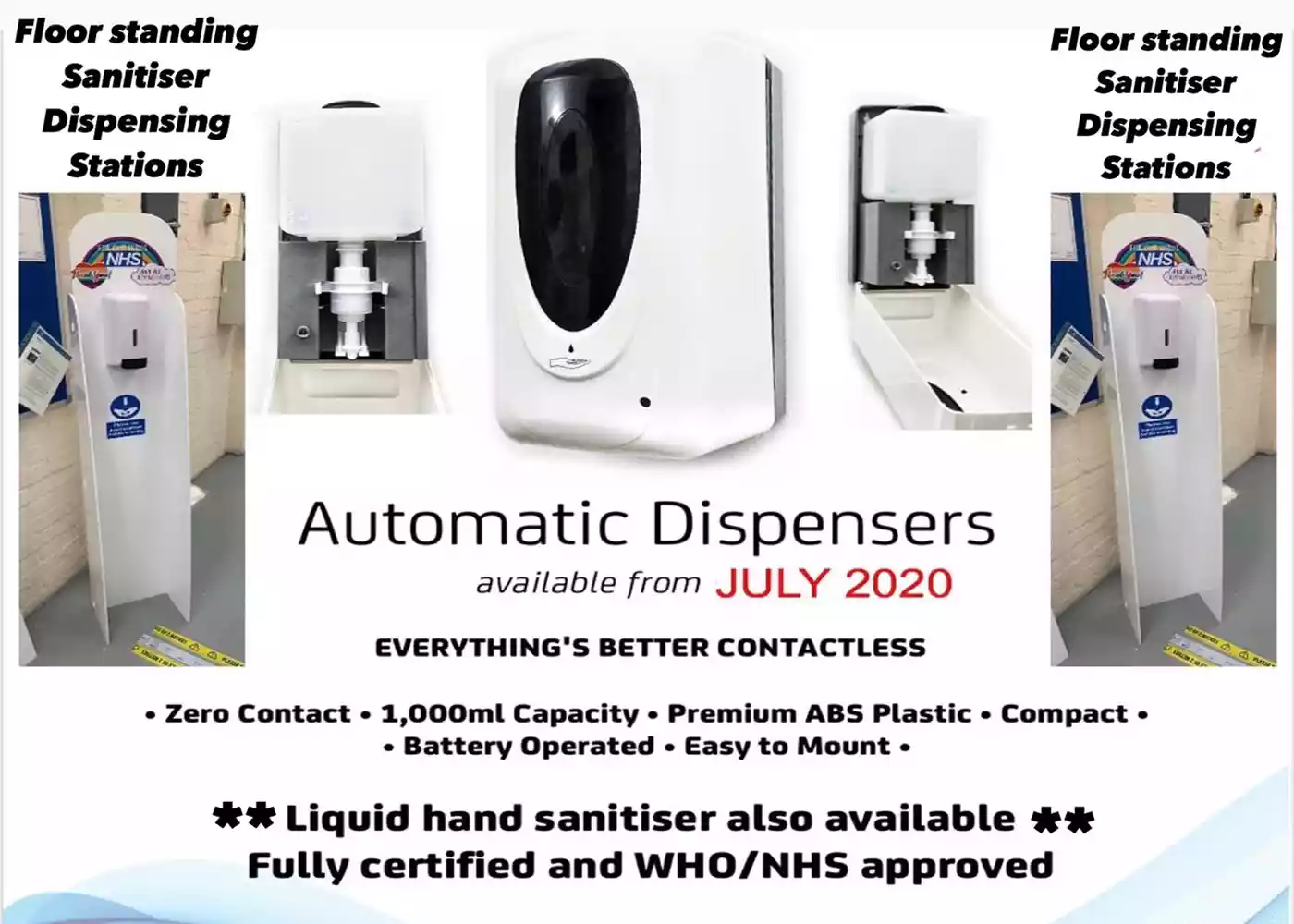 g and g engineering supplies covid floor standing hand sanitisers